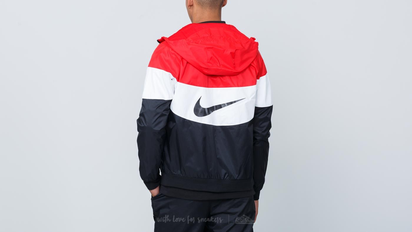 Nike windbreaker red store white black