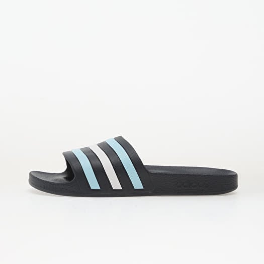 adidas Adilette Aqua Slides Night Navy/ Icey Blue/ Ftwr White