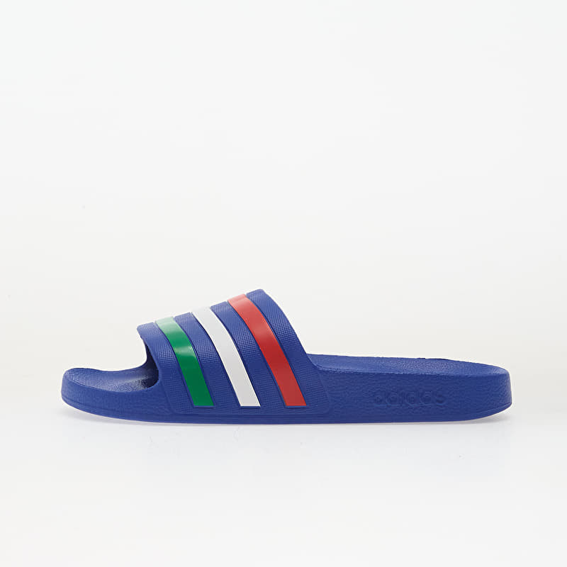 adidas Adilette Aqua Slides Bold Blue/ Green/ Ftwr White
