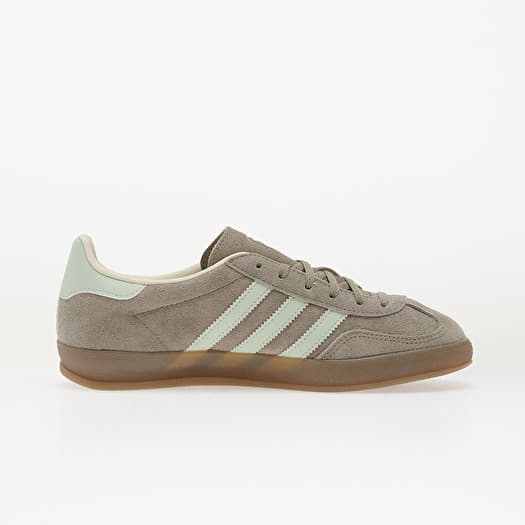 Women's shoes adidas Gazelle Indoor W Silver Pebble/ Linen Green/ Gum5  (JR2430) | Footshop
