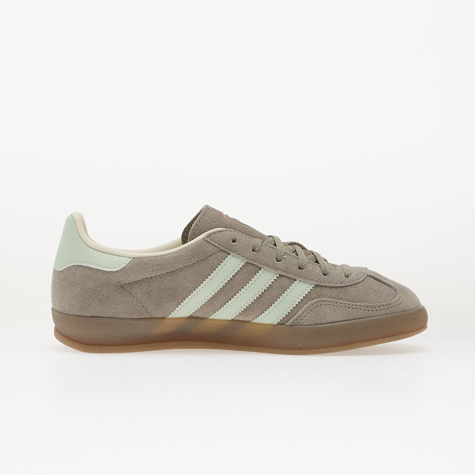 Women's shoes adidas Gazelle Indoor W Silver Pebble/ Linen Green/ Gum5