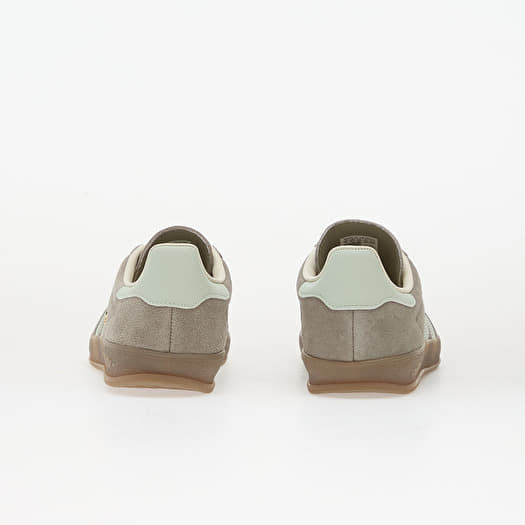 adidas gazelle silver green womens Adidas Gazelle ADV Shoes - Ecru Tint / Focus Olive / Gum