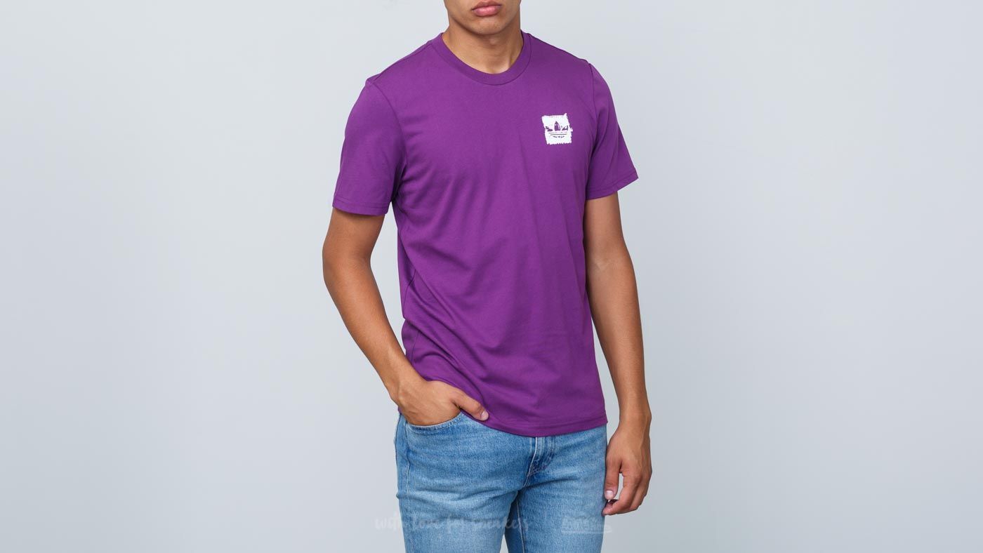 T-shirts adidas Brushstroke Tee Tribe Purple/ Real Teal/ Tactile Yellow