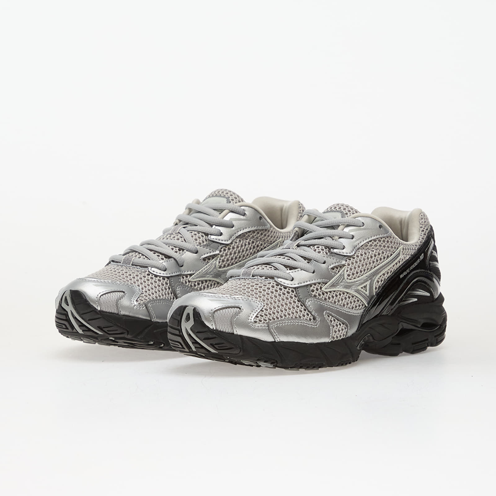 Herren Sneaker und Schuhe Mizuno Wave Rider 10 (U) Harbor Mist/ Silver/ Black