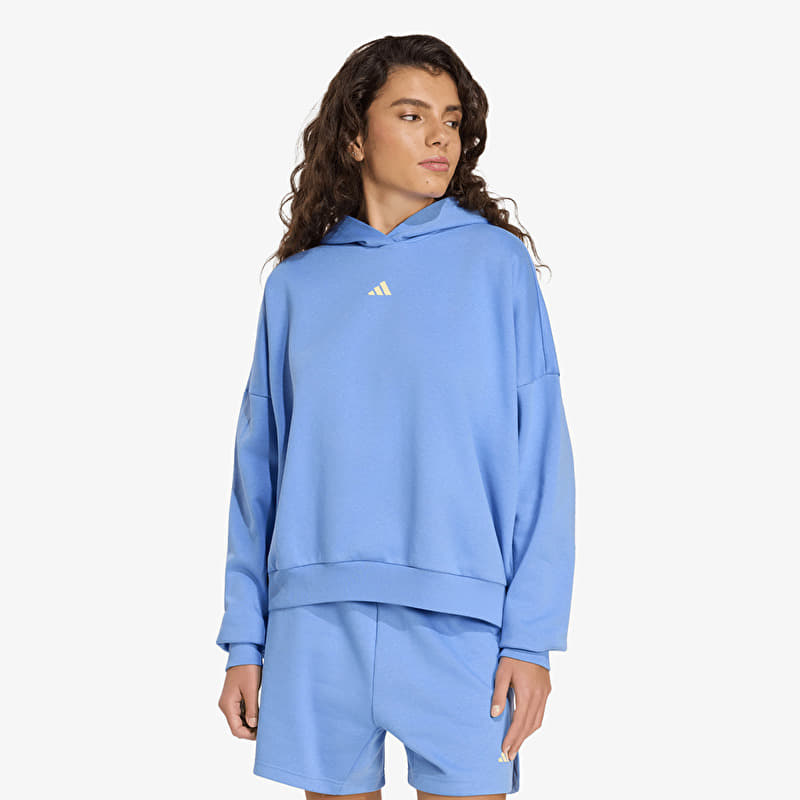 Толстовка adidas 3 Stripes Studio Hoodie Blue Fusion
