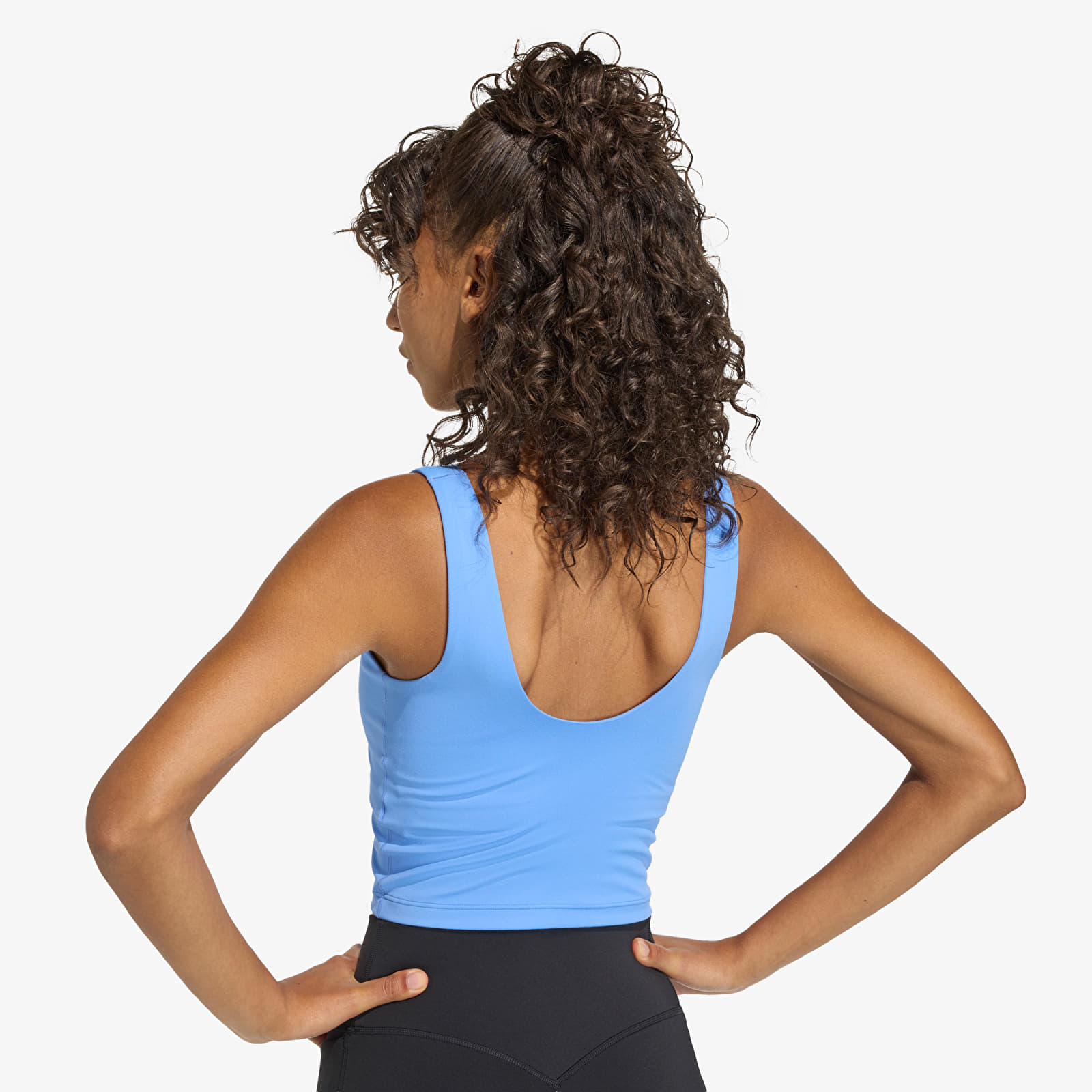 Dámske topy adidas W 3Ss Tank Blue Fushion