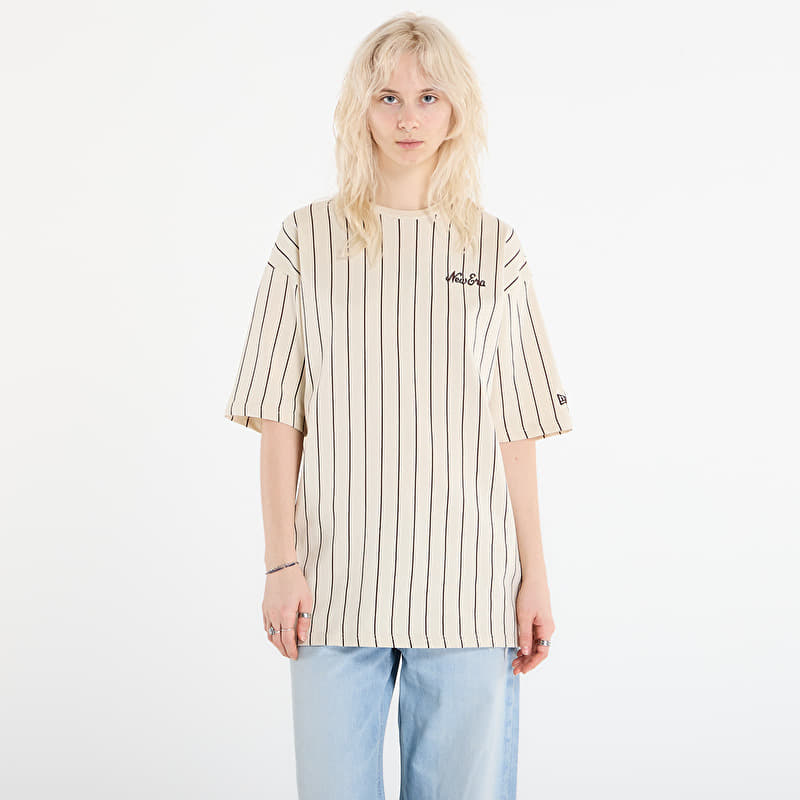 T-paita New Era Pinstripe Os Tee UNISEX Light Cream