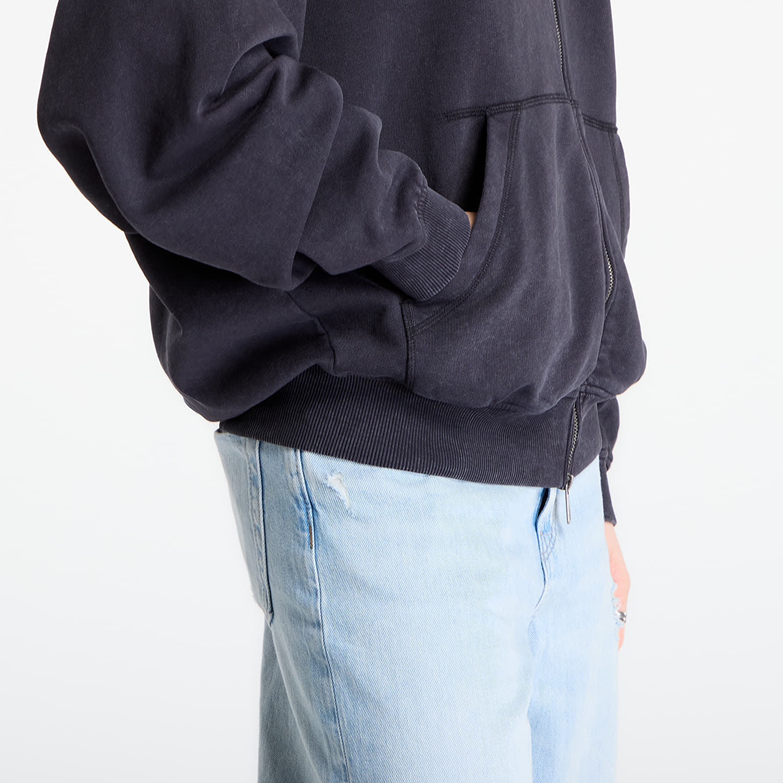 Puloverji New Era MLB Washed Fz Hoodie New York Yankees UNISEX Black