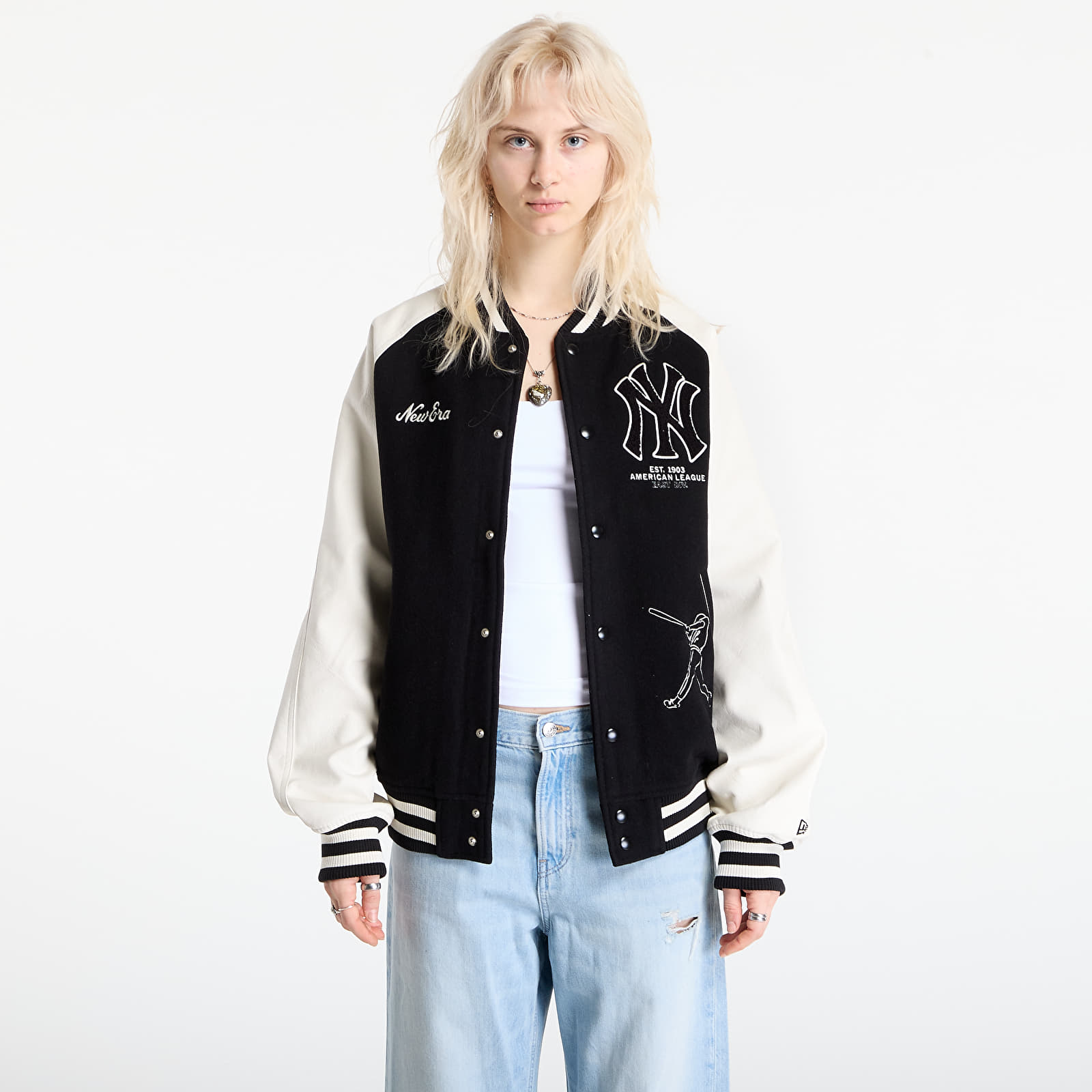 Ανδρικά σακάκια New Era MLB Varsity Jacket New York Yankees UNISEX Black