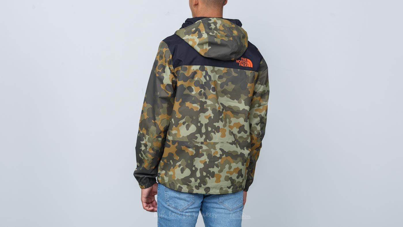 Takit The North Face Mountain Q Jacket New Taupe Green/ Macrofleck Print