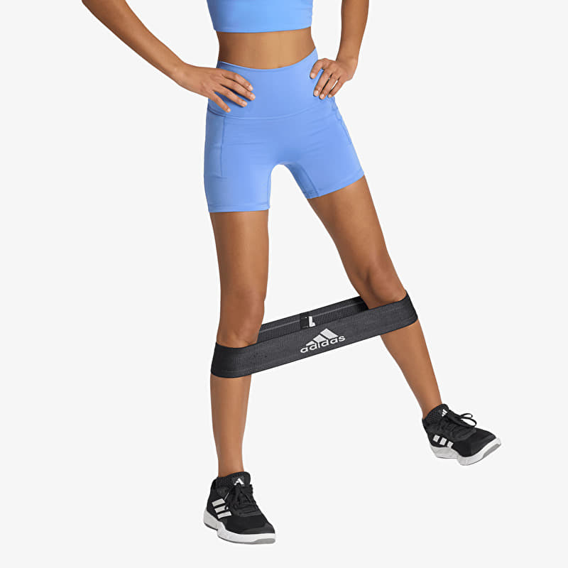 Leggins adidas 3 Stripes Studio All Me Booty Short Leggings Blue Fusion