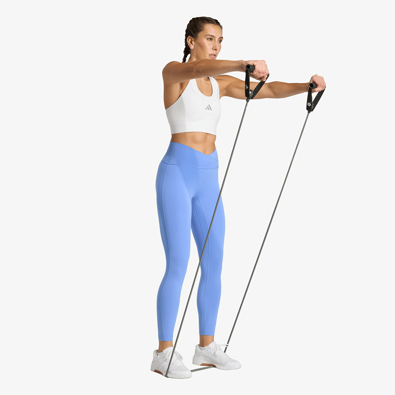 Leggings adidas W 3Ss X-Over L Blufus