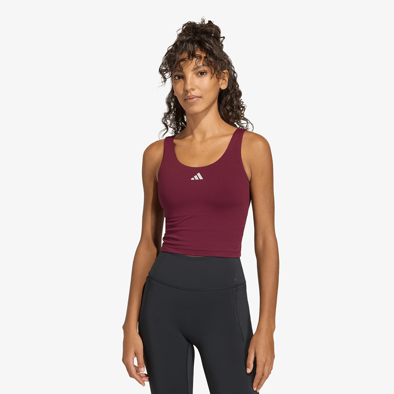 Liivit adidas W 3Ss Tank Maroon