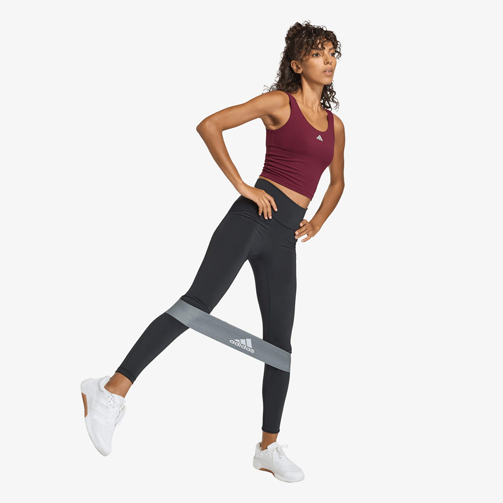 Liivit adidas W 3Ss Tank Maroon