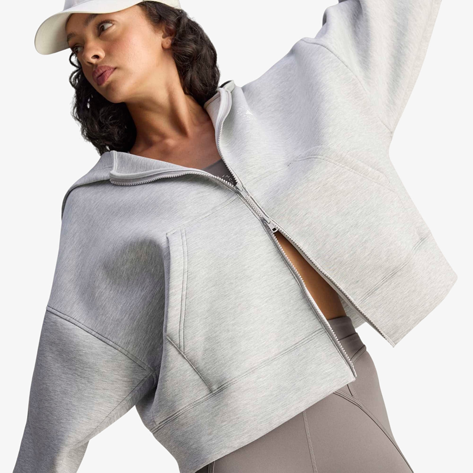 Women's hoodies adidas x Stella McCartney Scuba Hd Medium Grey Heather