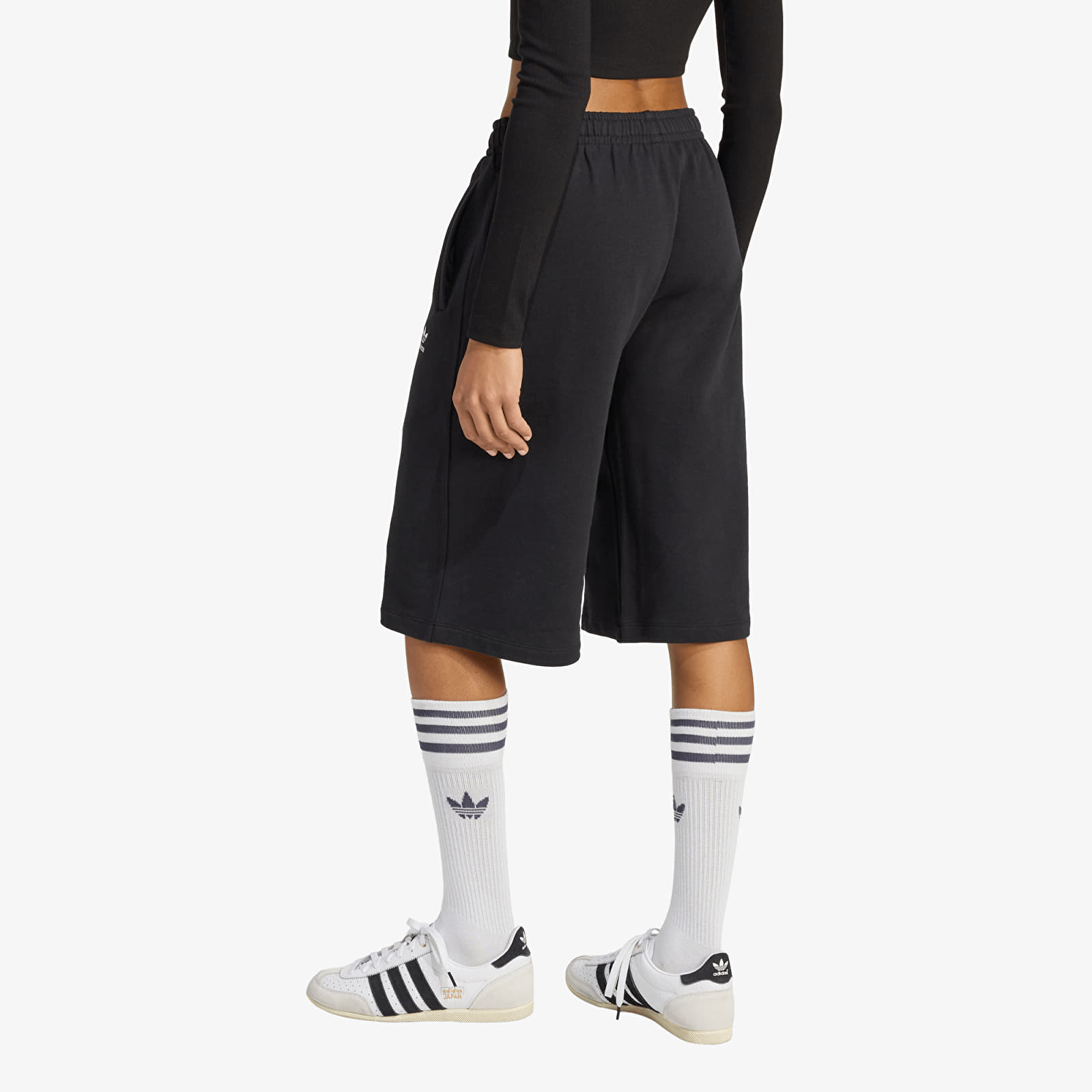 Women's shorts adidas Essentials French Terry Long Shorts Black