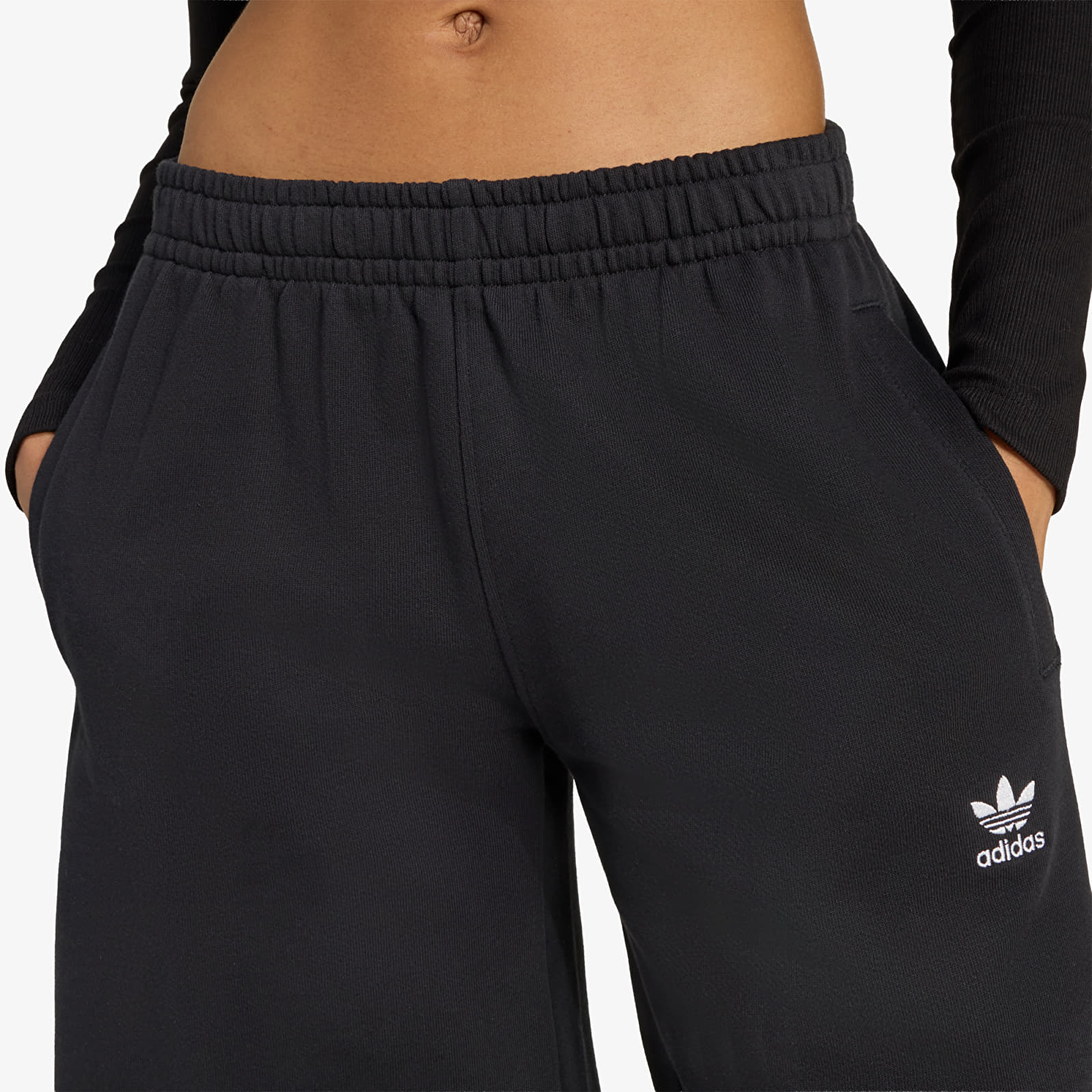 Women's shorts adidas Essentials French Terry Long Shorts Black