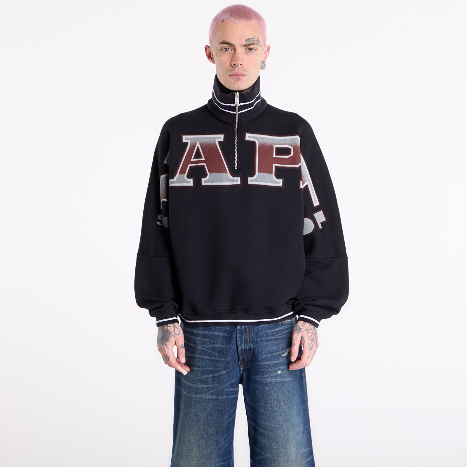 Суитшърт Napapijri x PDF French Terry Sweatshirt Black L