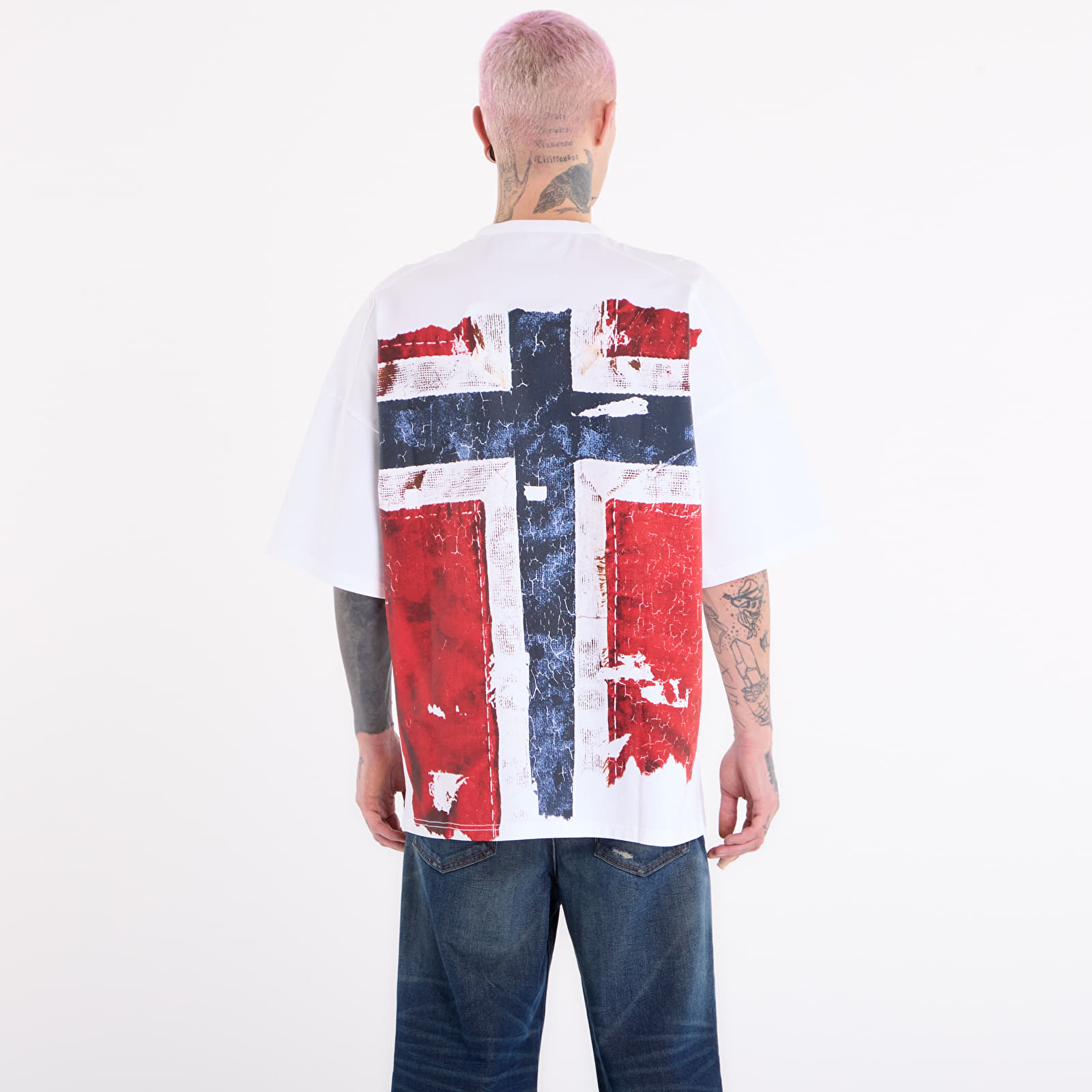 Majice i košulje Napapijri x PDF Short-Sleeved T-Shirt White