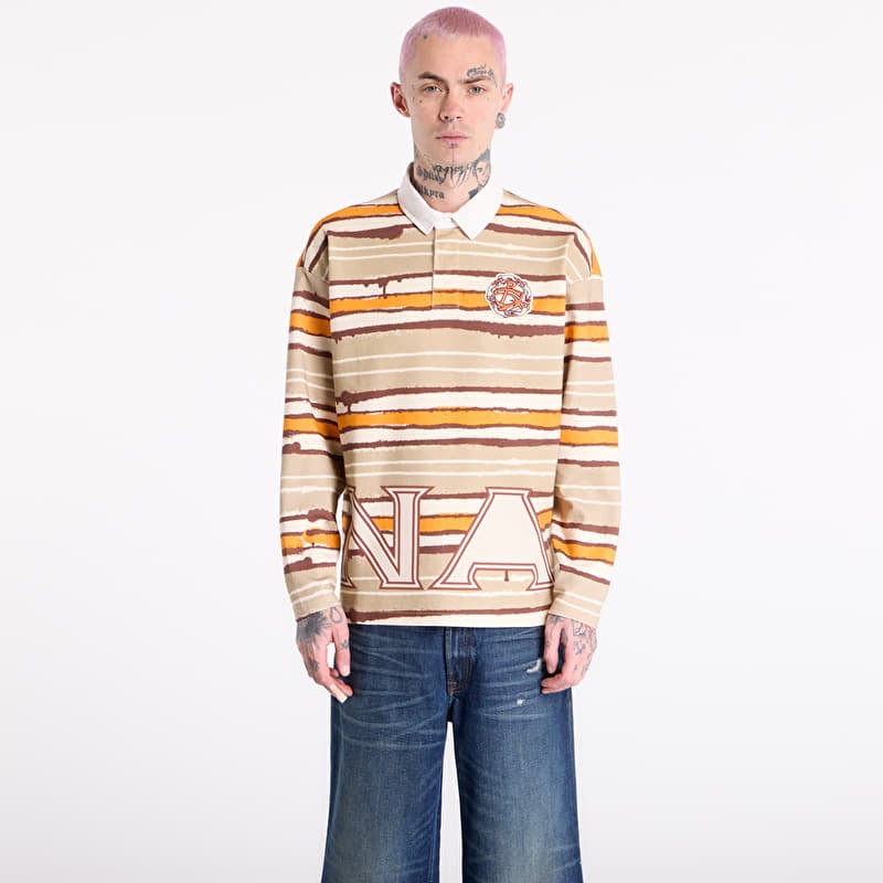 Tričko Napapijri x PDF Long-Sleeved Polo Shirt Multicolour SNO