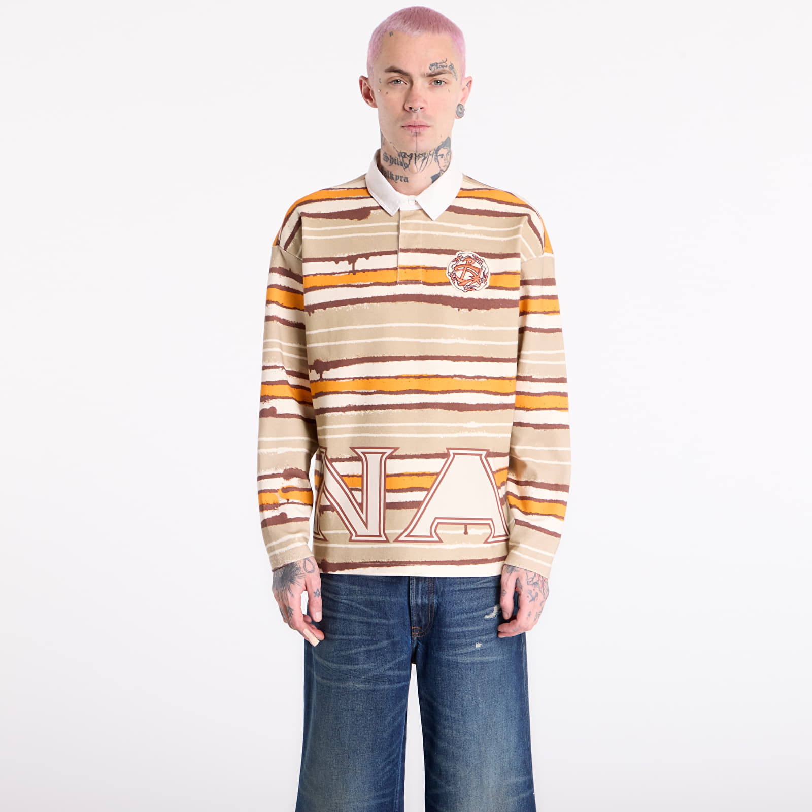 Majice i košulje Napapijri x PDF Long-Sleeved Polo Shirt Multicolour SNO