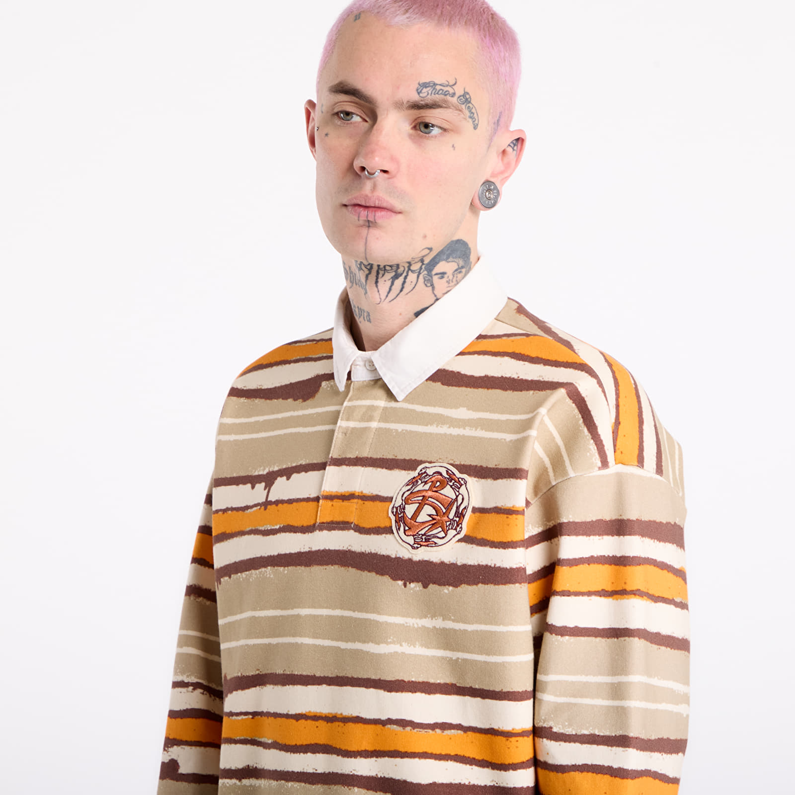 Majice i košulje Napapijri x PDF Long-Sleeved Polo Shirt Multicolour SNO