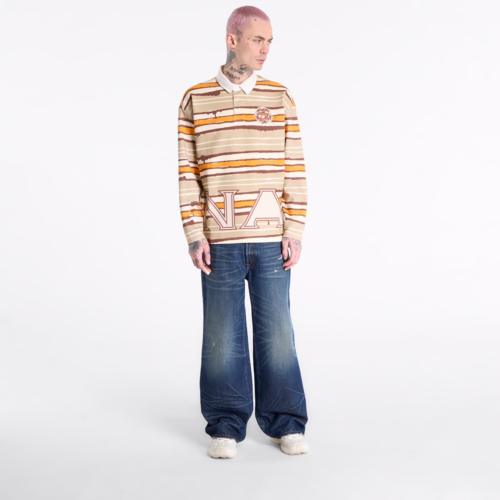 Majice i košulje Napapijri x PDF Long-Sleeved Polo Shirt Multicolour SNO