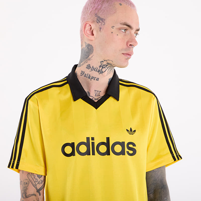 adidas Archive Collar Engineered Jersey Eqt Yellow | Footshop