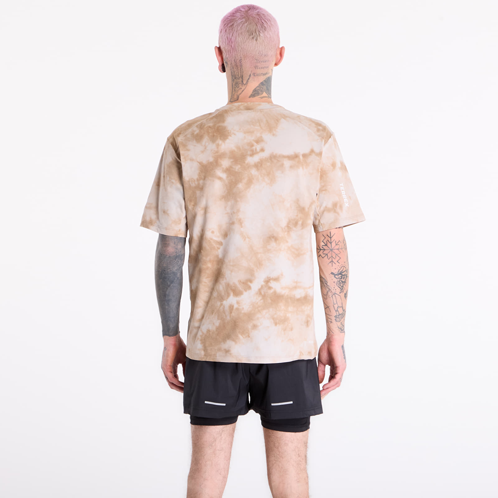 Pánská trička adidas Terrex Multi Spray Dye T-Shirt Wonder Alumina/ Cardboard