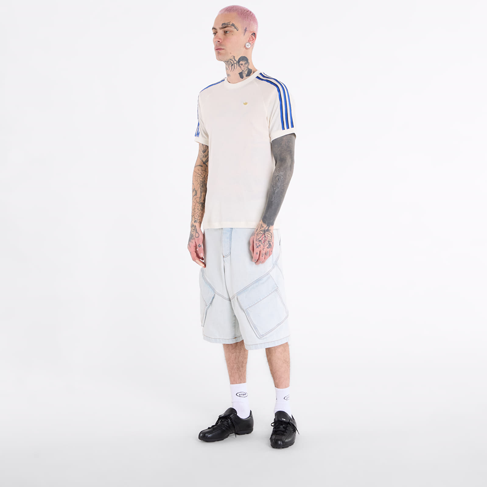Männer T-Shirts adidas 3S T-Shirt Cloud White