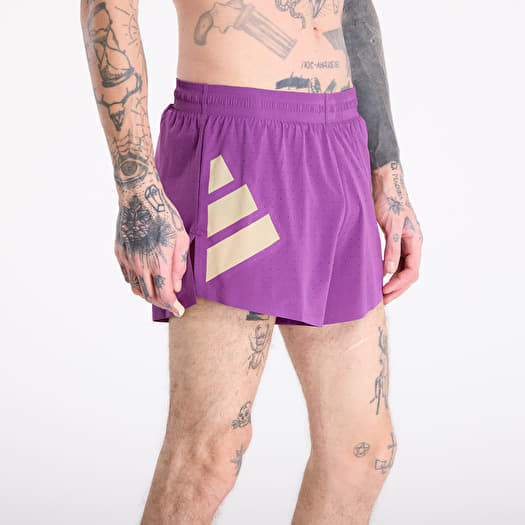 adidas Adizero Road To Records Split Shorts Tribe Purple | Footshop