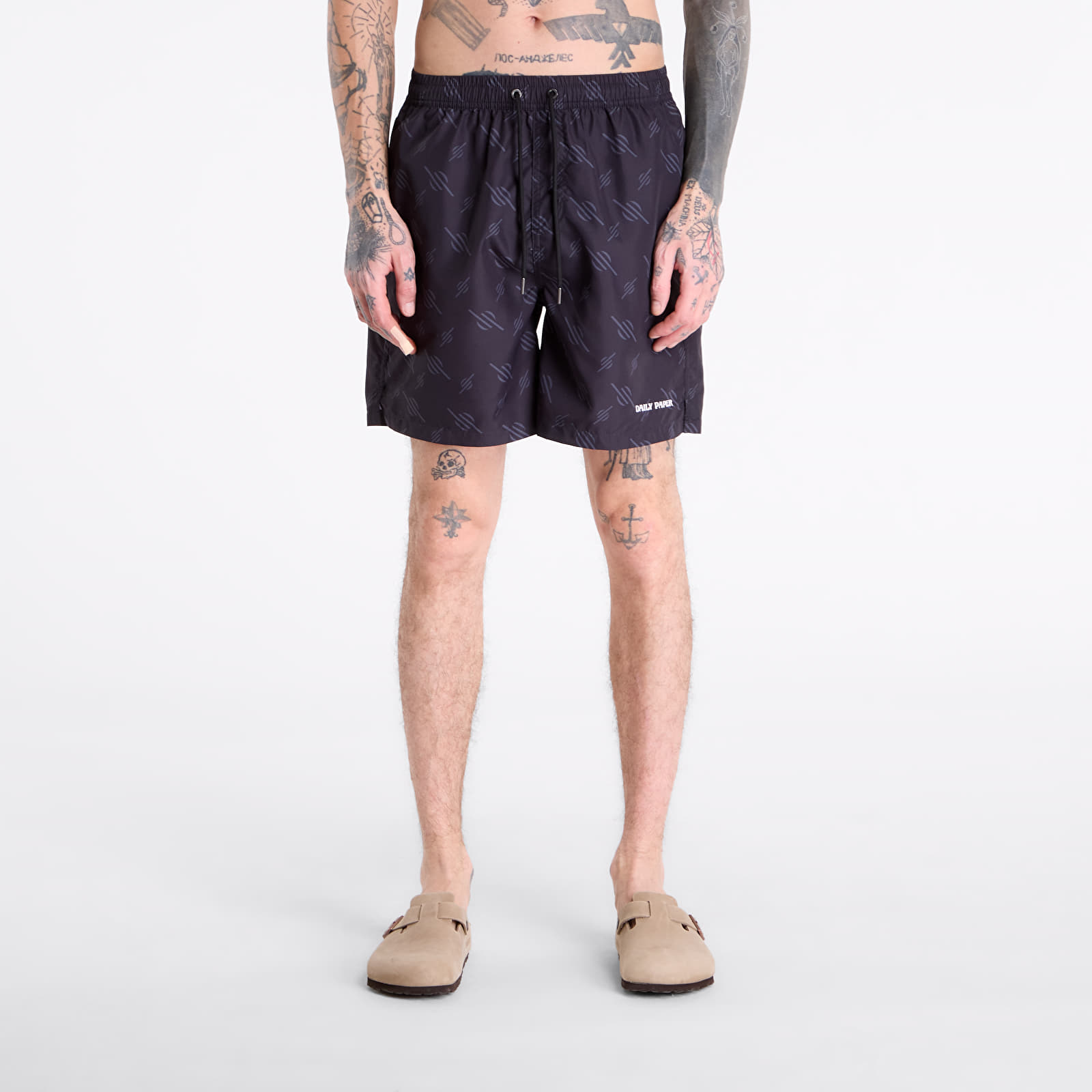 Badehosen - Männer Daily Paper Irregular Monogram Swimshorts Black