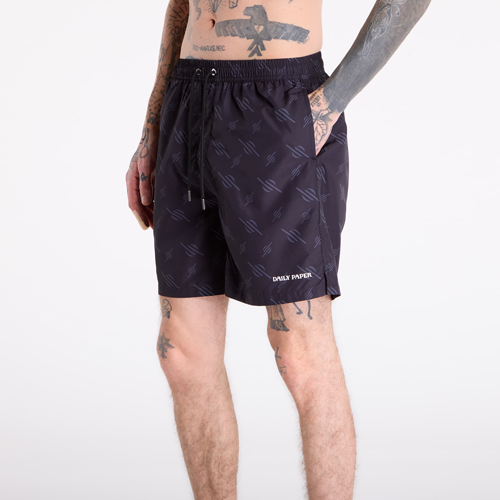 Badehosen - Männer Daily Paper Irregular Monogram Swimshorts Black