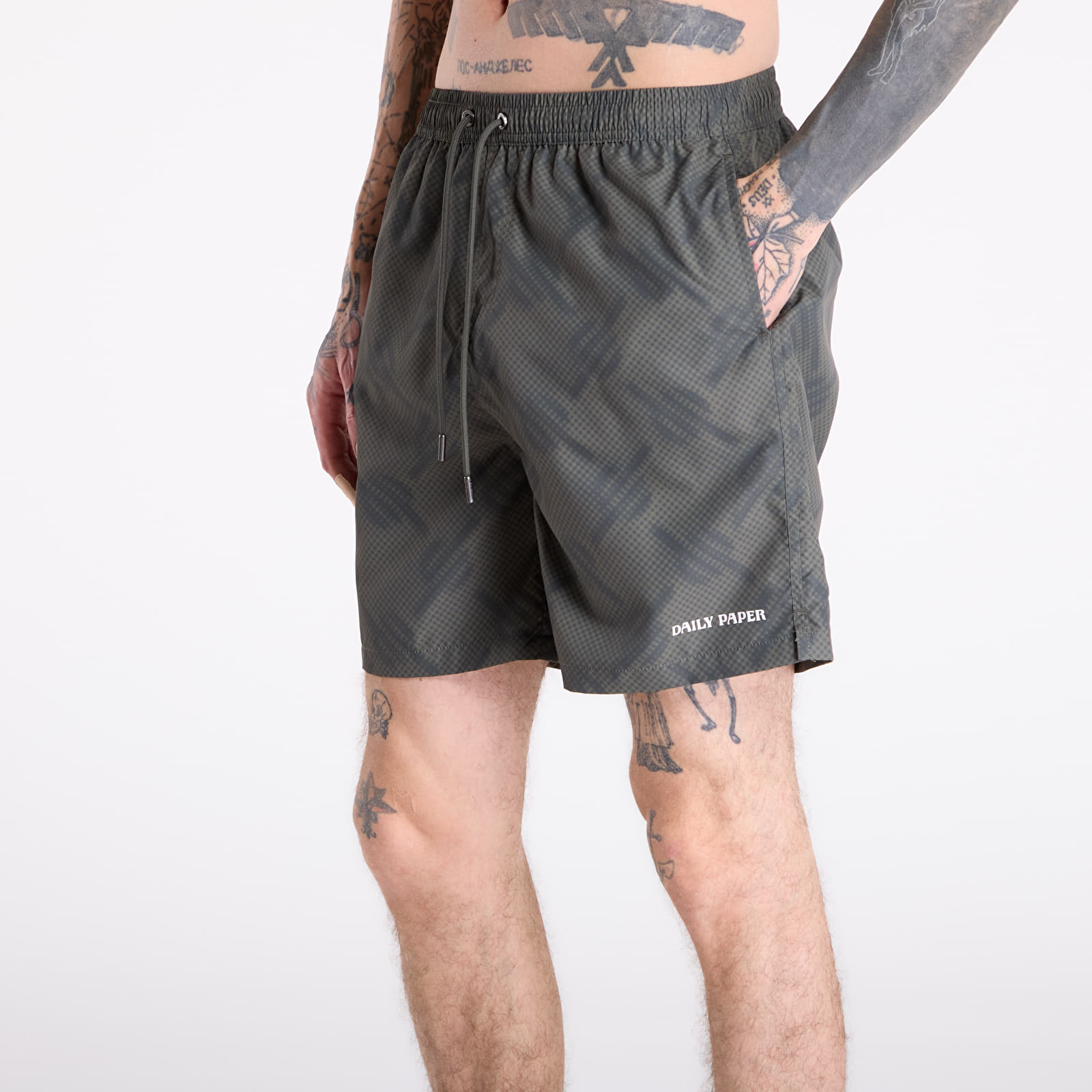 Badehosen - Männer Daily Paper Dotted Monogram Swimshorts Kalamata