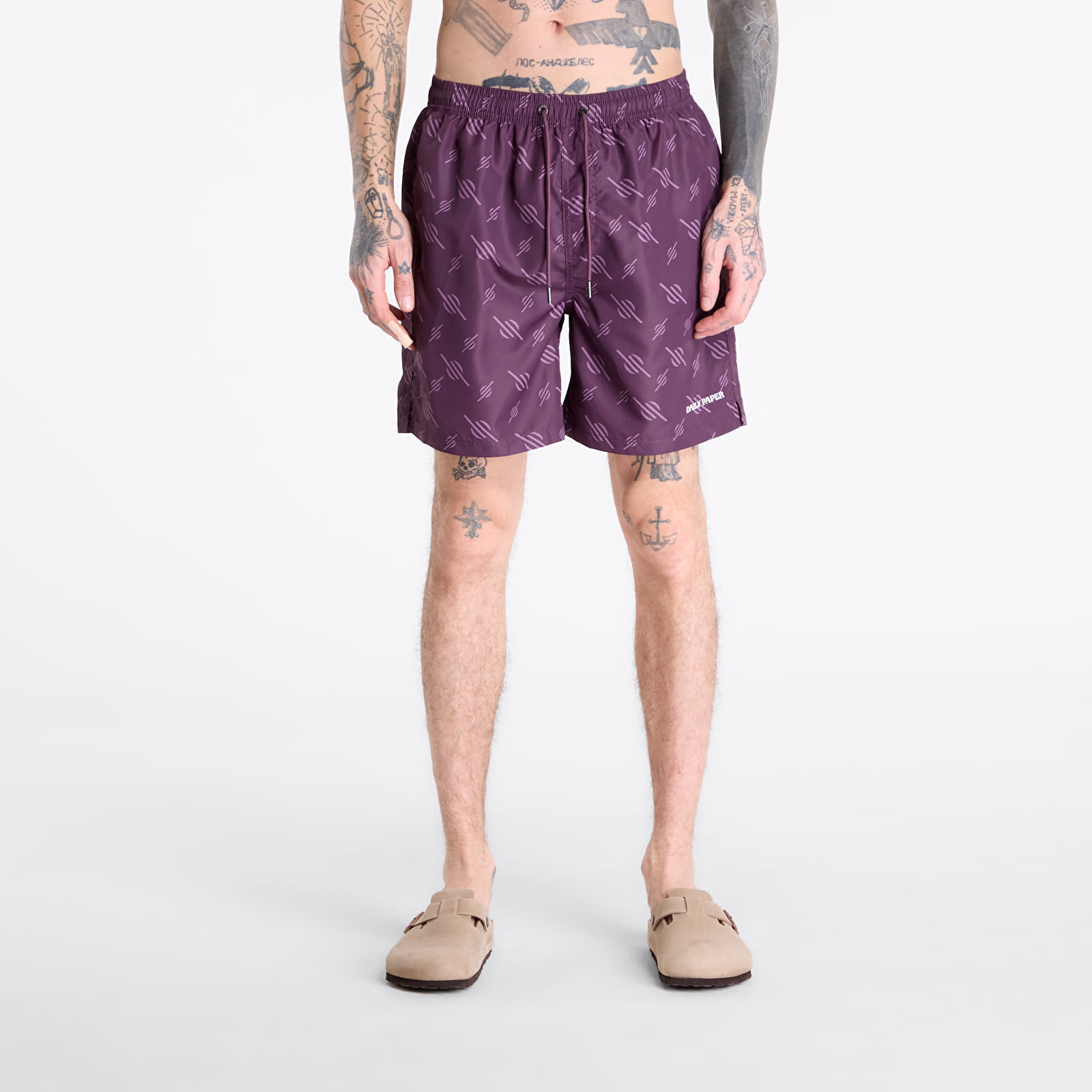 Badehosen - Männer Daily Paper Irregular Monogram Swimshorts Potent Purple