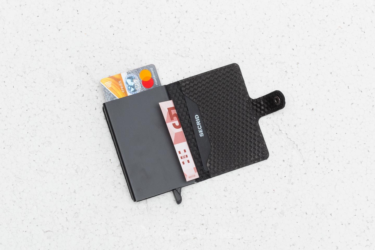 Pénztárcák Secrid Miniwallet Cubic Black