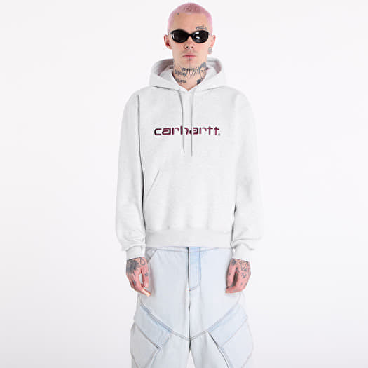 Sweatshirt Carhartt WIP Hooded Carhartt Sweat UNISEX Ash Heather/ Cozy Purple