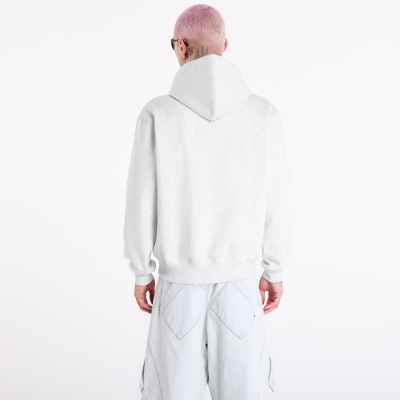 Mikiny Carhartt WIP Hooded Carhartt Sweat UNISEX Ash Heather/ Cozy Purple