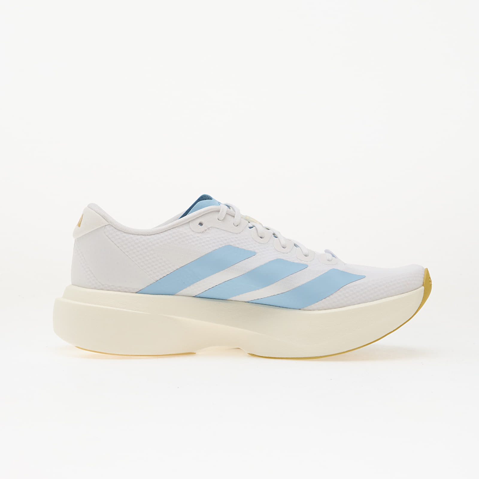 Scarpe donna adidas Adizero Evo Sl Ftwr White/ Clear Blue/ Matte Gold