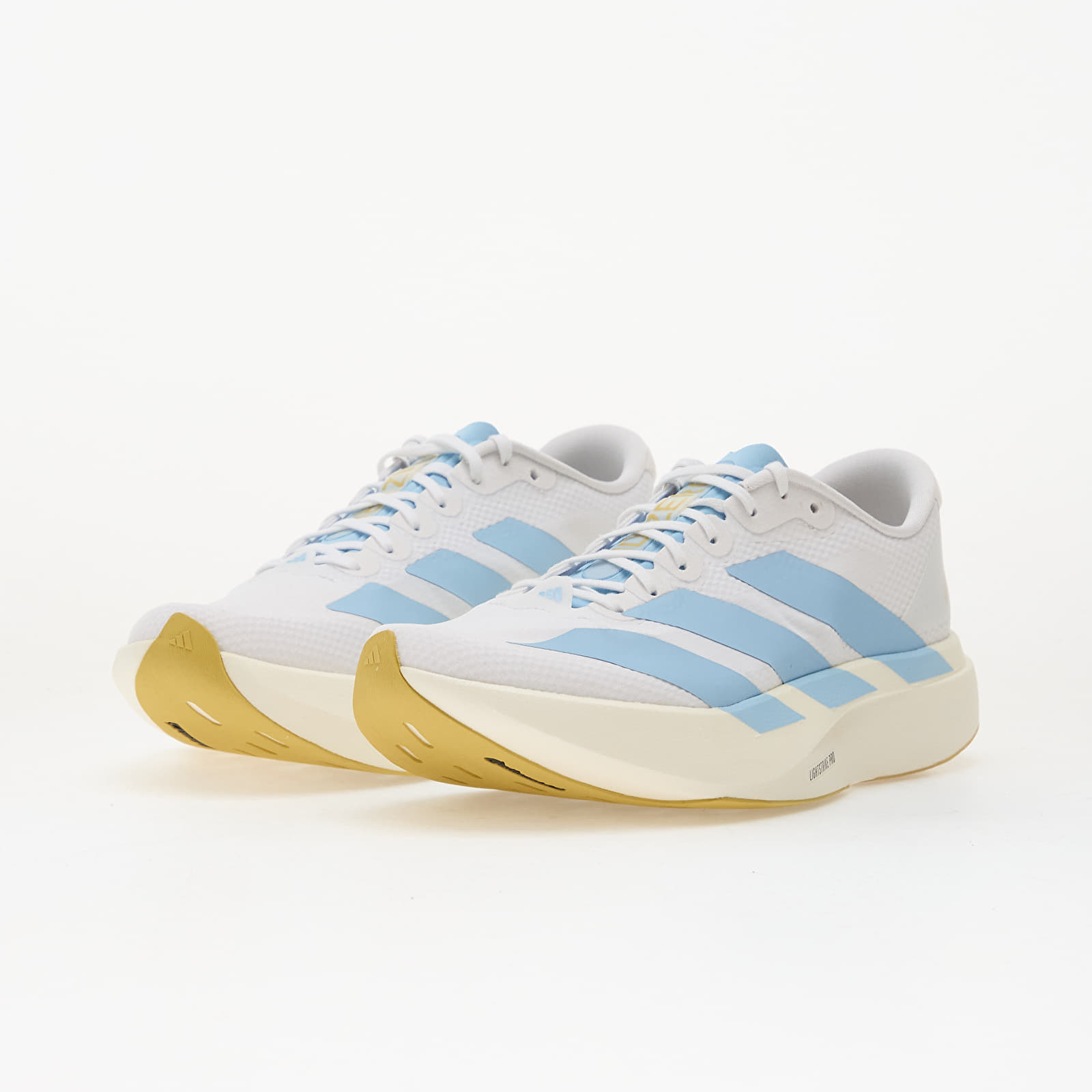 Scarpe donna adidas Adizero Evo Sl Ftwr White/ Clear Blue/ Matte Gold