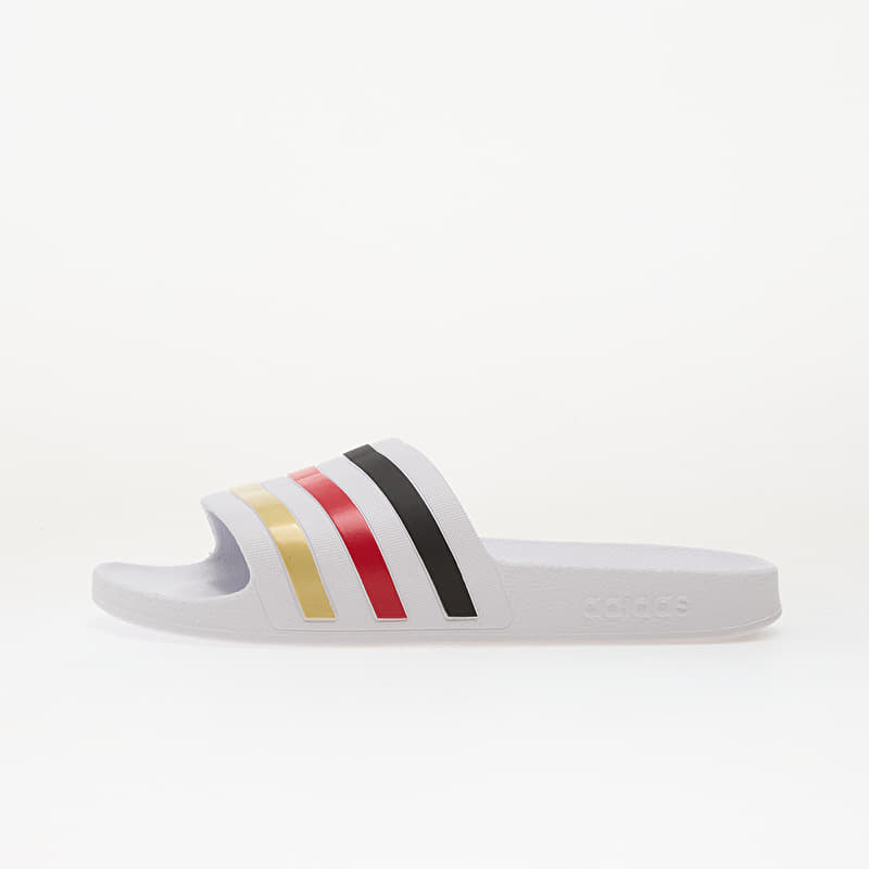 adidas Adilette Aqua Slides Ftwr White/ Core Black/ Gold Met.