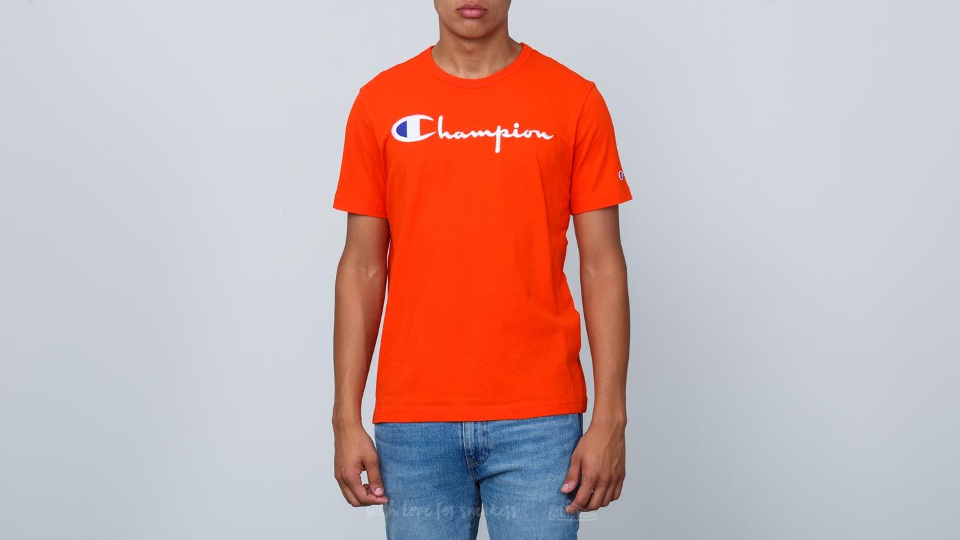 Trička Champion Crewneck T-Shirt Fire Orange