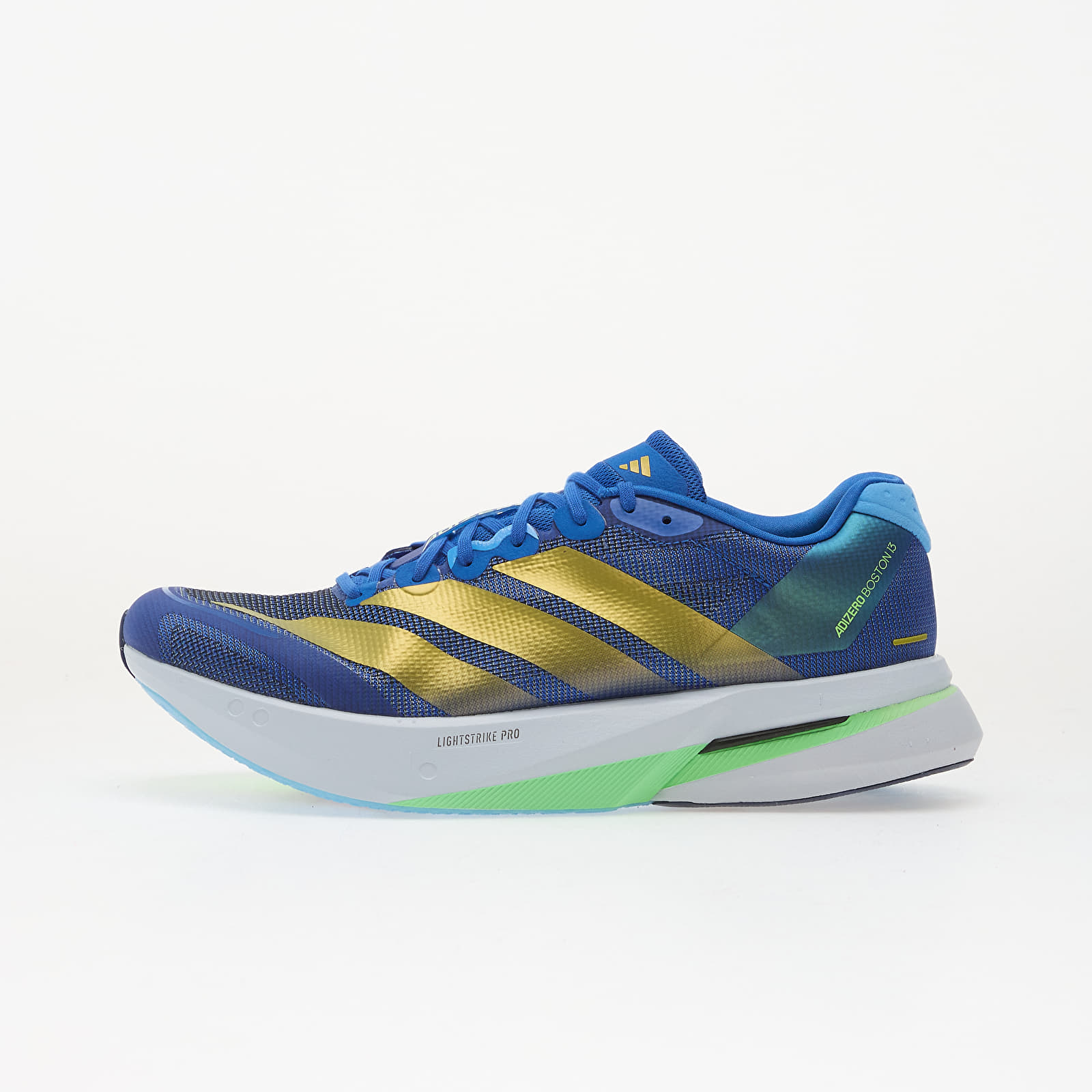 Încălțăminte și sneakerși pentru bărbați adidas Adizero Boston 13 Blue/ Gold Met./ Blue Burst
