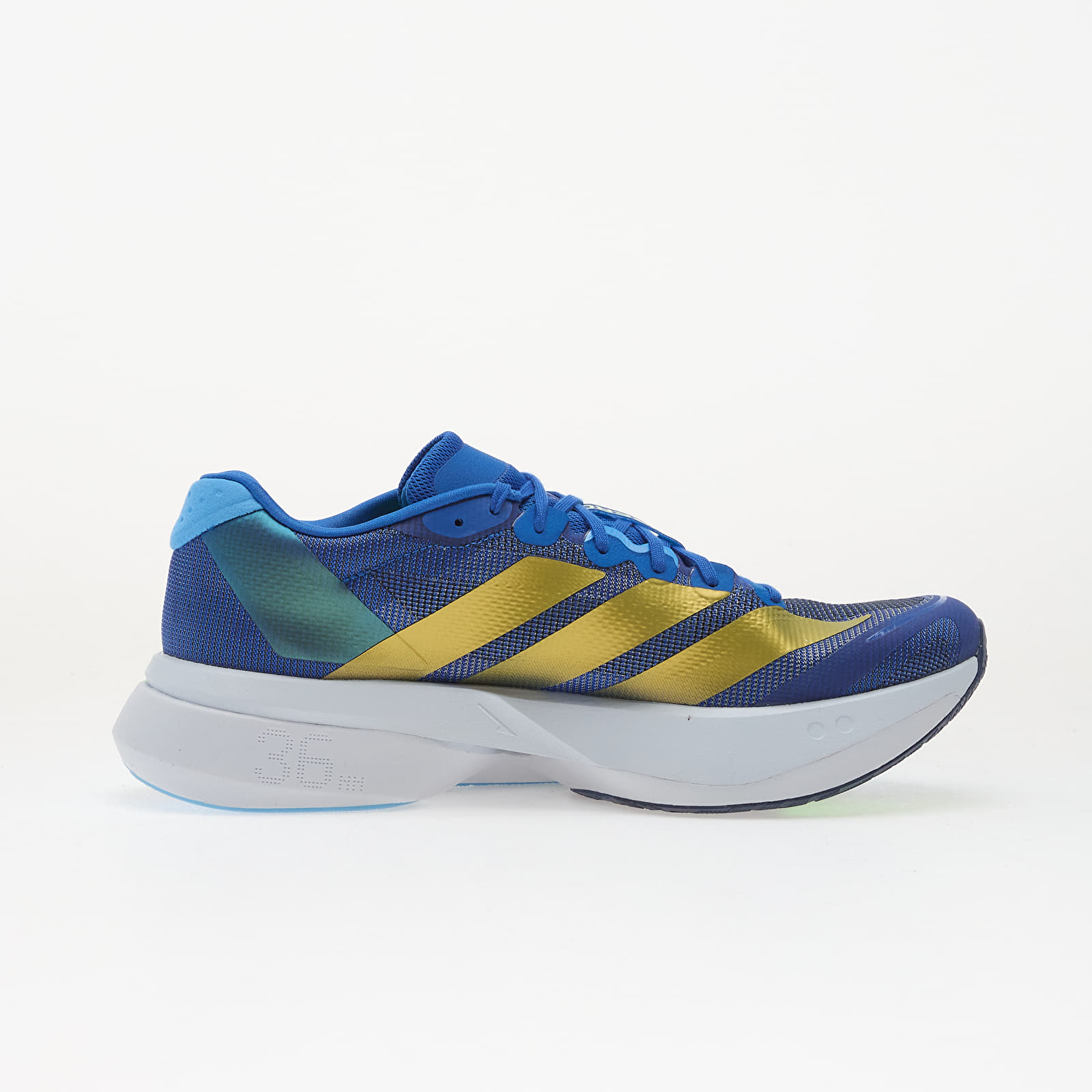 Încălțăminte și sneakerși pentru bărbați adidas Adizero Boston 13 Blue/ Gold Met./ Blue Burst