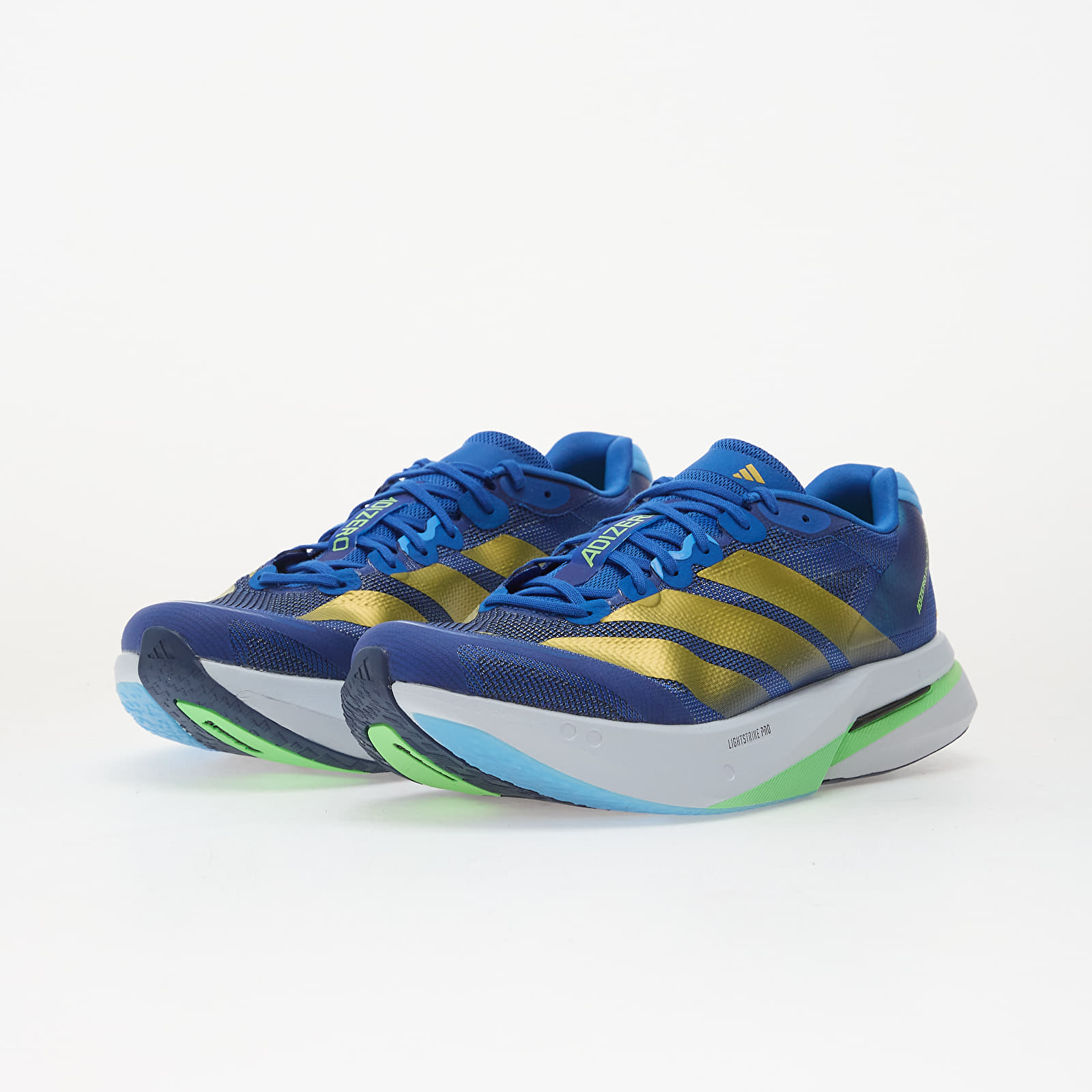 Încălțăminte și sneakerși pentru bărbați adidas Adizero Boston 13 Blue/ Gold Met./ Blue Burst