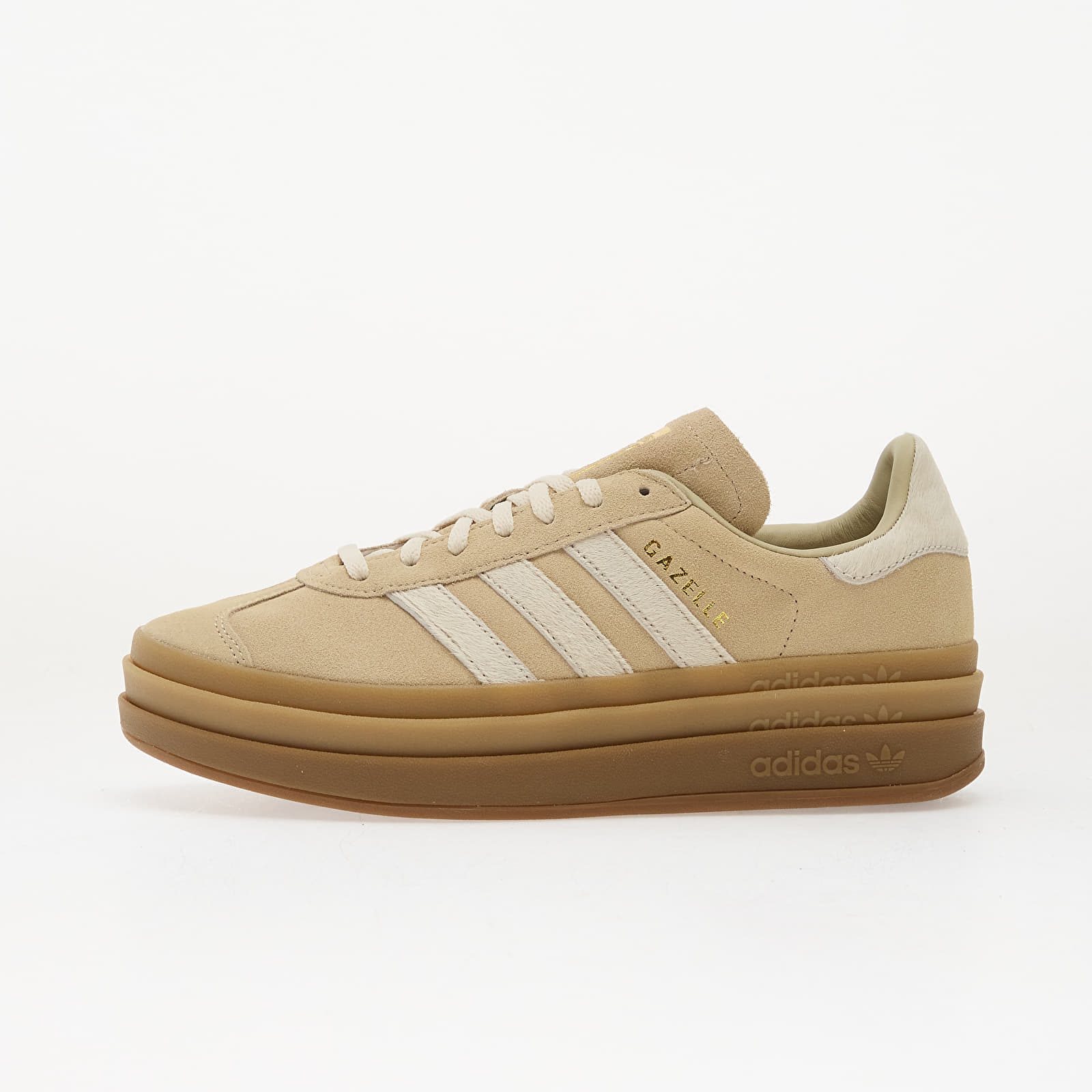 Сникърси adidas Gazelle Bold W Stokha/ Crew White/ Gold Metallic EUR 40