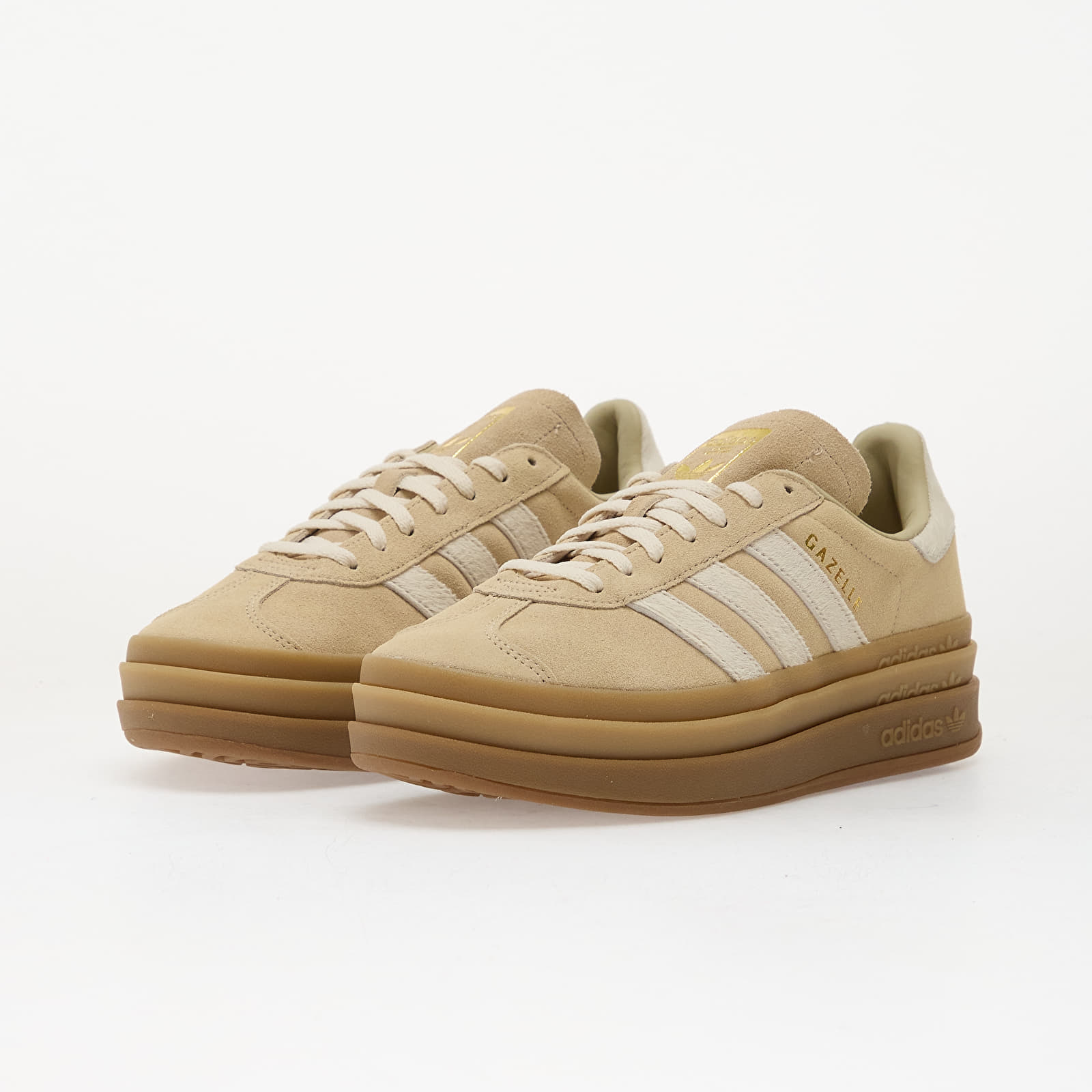 Damesschoenen adidas Gazelle Bold W Stokha/ Crew White/ Gold Metallic
