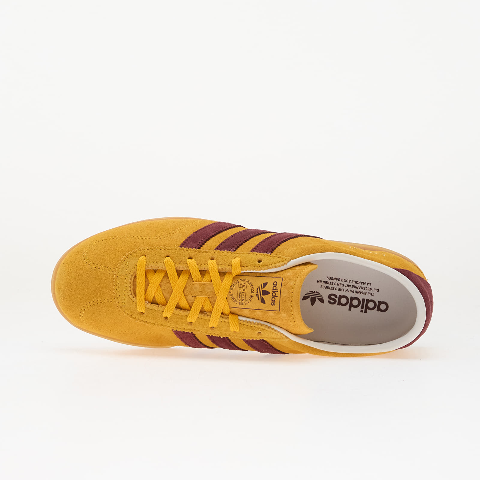 Skor för kvinnor adidas Gazelle Lo Pro W Creme Yellow/ Shadow Red/ Gum