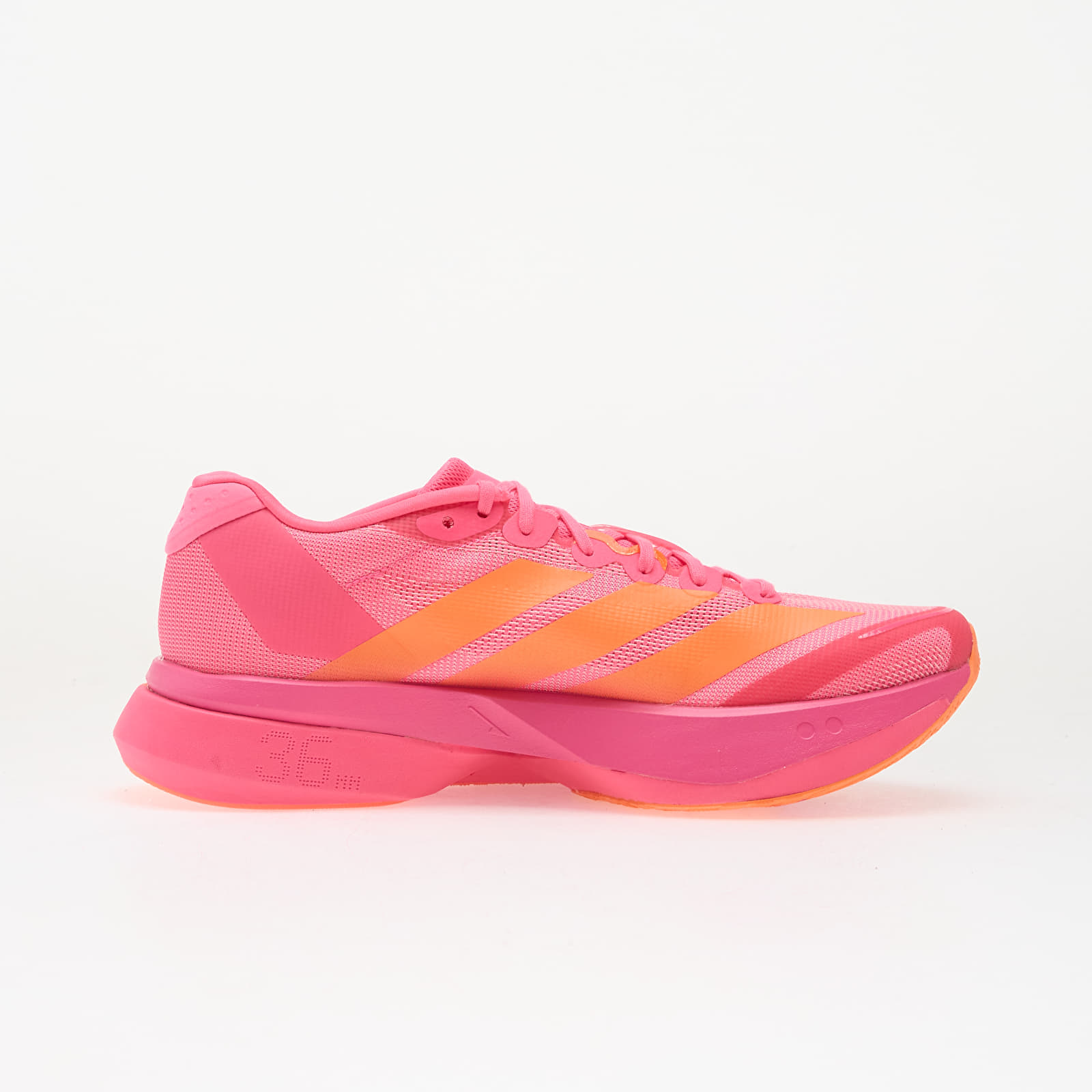 Încălțăminte și sneakerși pentru bărbați adidas Adizero Boston 13 Running Lucid Pink/ Lucid Orange/ Iron Met.