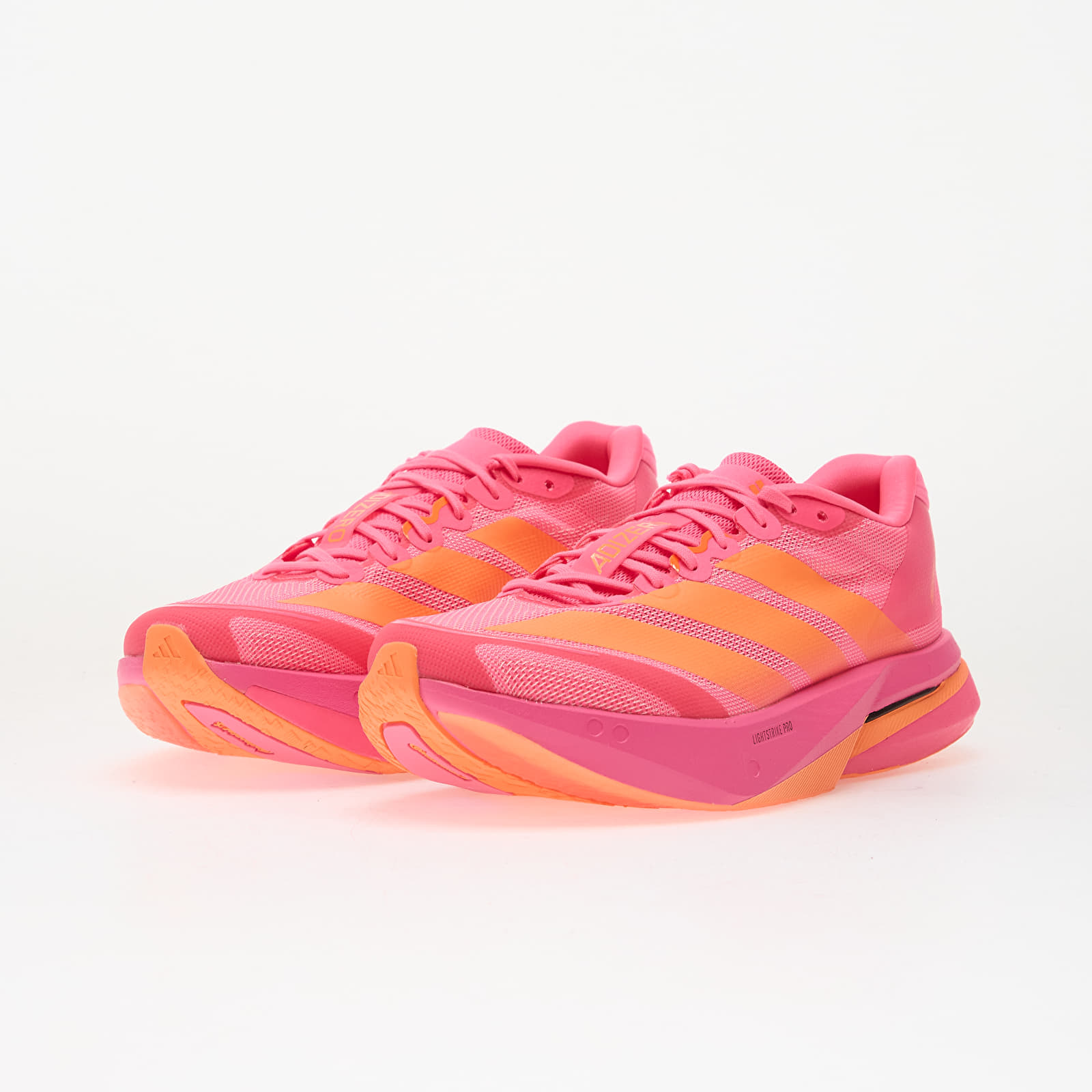 Încălțăminte și sneakerși pentru bărbați adidas Adizero Boston 13 Running Lucid Pink/ Lucid Orange/ Iron Met.